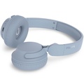 Hörlurar On-Ear Bluetooth 70h speltid App Ljusblå