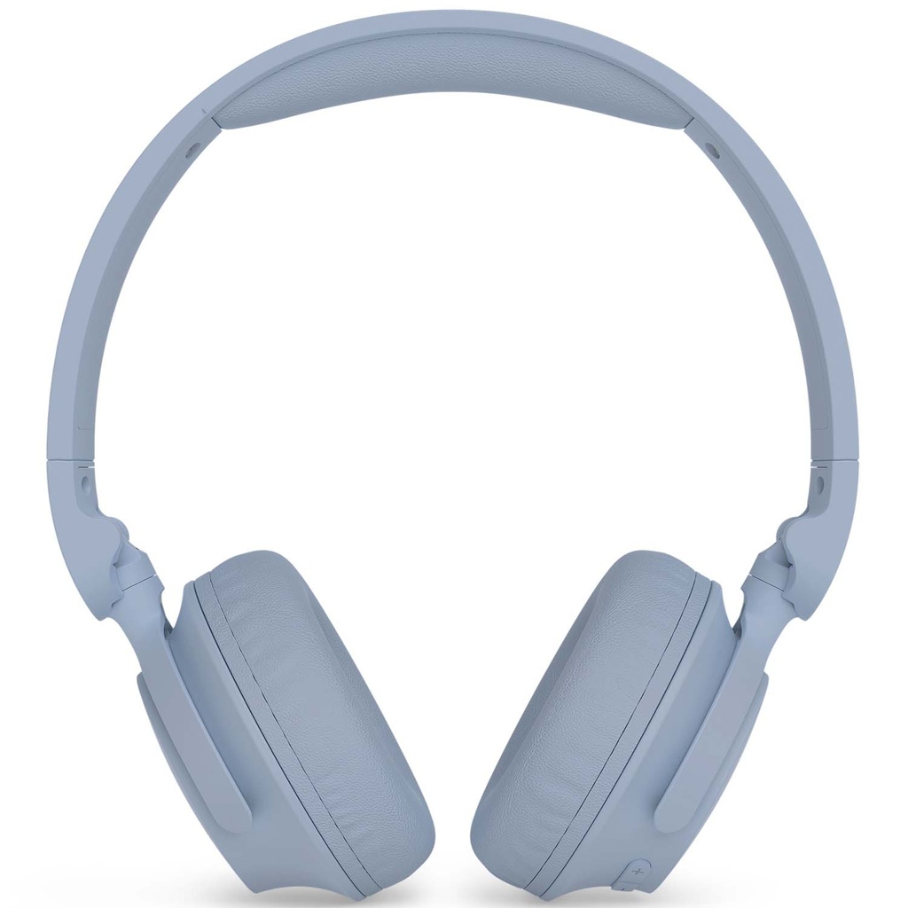 Hörlurar On-Ear Bluetooth 70h speltid App Ljusblå