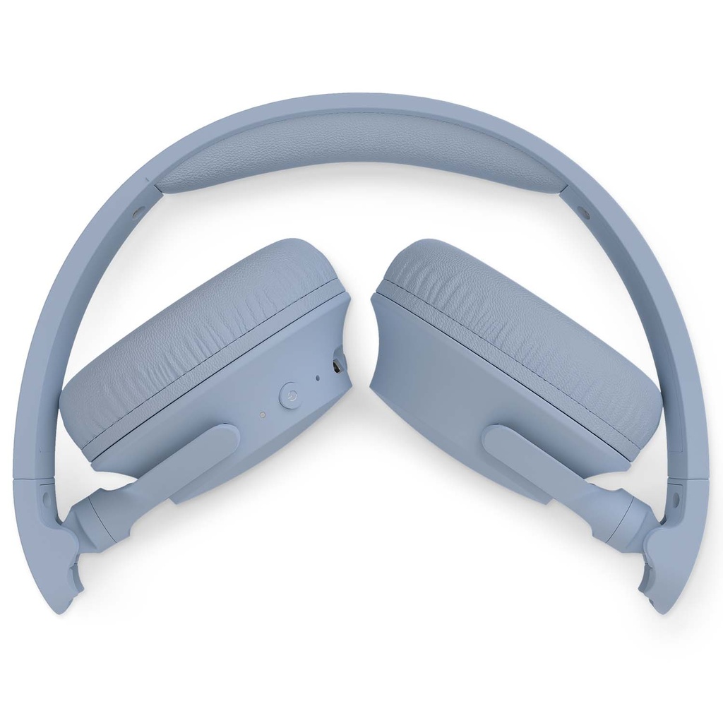 Hörlurar On-Ear Bluetooth 70h speltid App Ljusblå