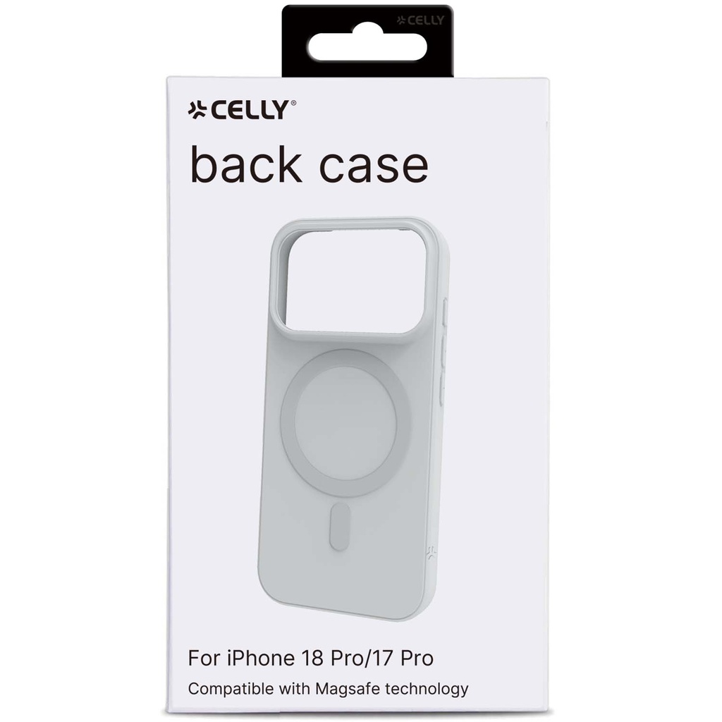 Cromomag Soft rubber case MagSafe-kompatibelt iPhone 18 Pro/17 Pro Silver