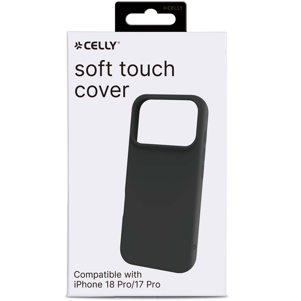 Cromo Soft rubber case iPhone 18 Pro/17 Pro Black