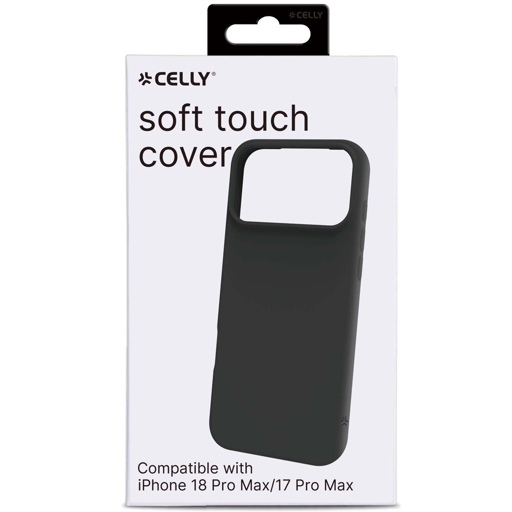 Cromo Soft rubber case iPhone 18 Pro Max/17 Pro Max Svart