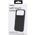 Cromo Soft rubber case iPhone 18 Pro Max/17 Pro Max Svart