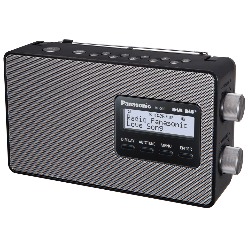 Radio FM DAB+ LCD-skärm RF-D10EG-K Svart