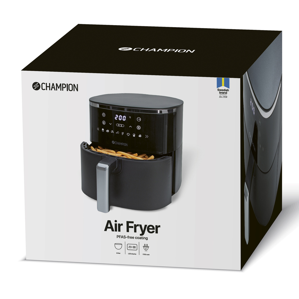 Air Fryer XL Ceramic 6L 1750W AF400 Svart
