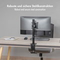 Monitorfäste 17-32" 65mm Kort Svart