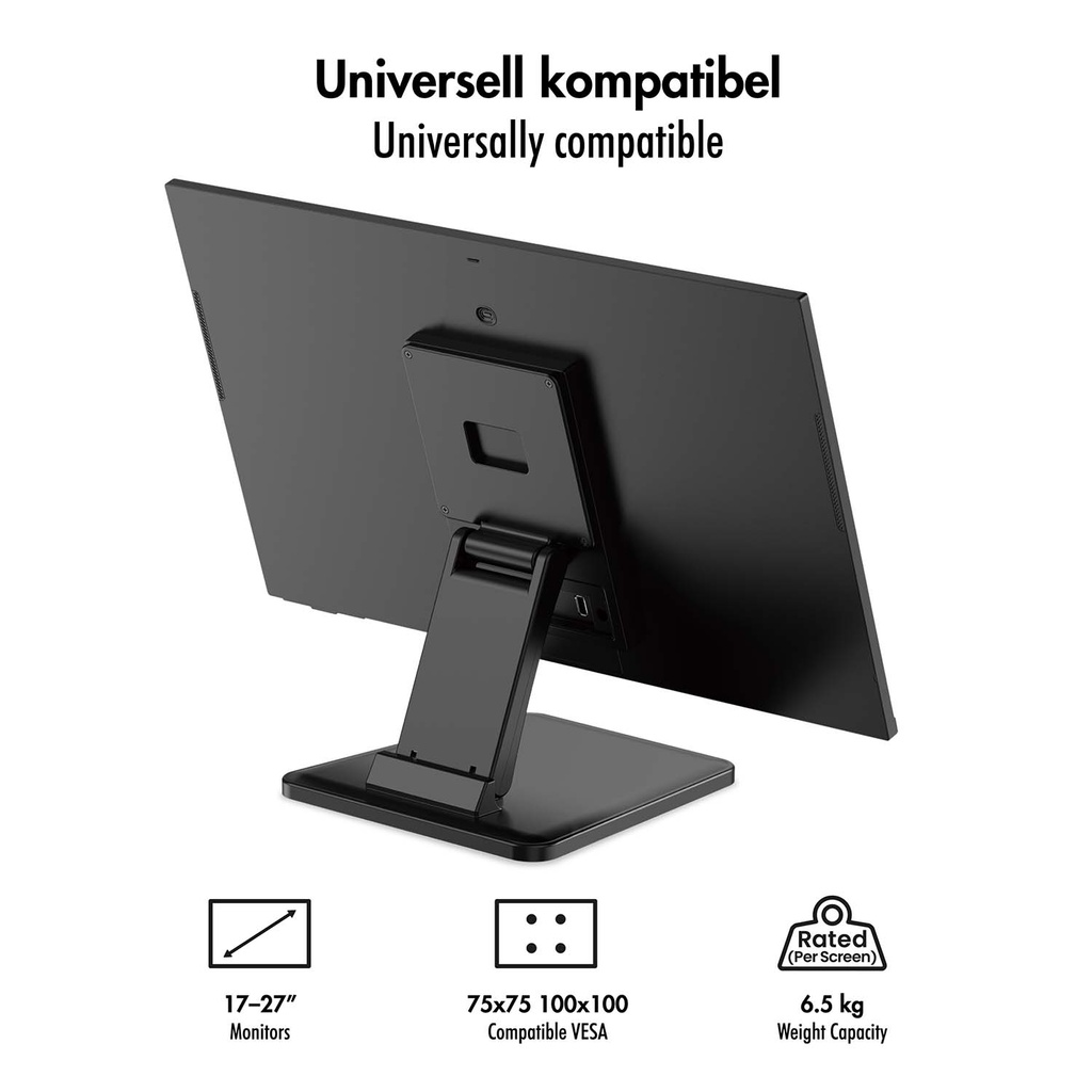 Mount/Stand for 17-27” Touchscreens Black