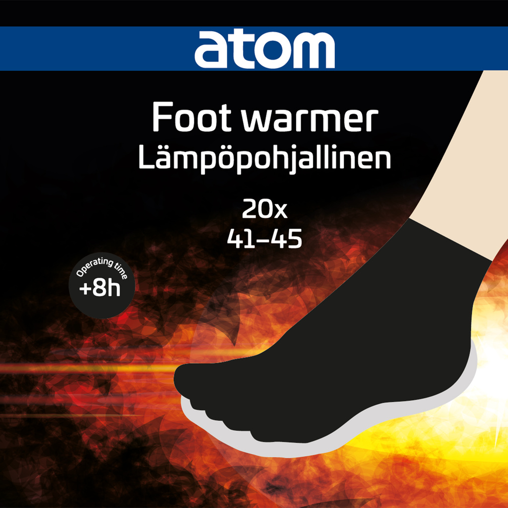 Fotvärmare för Strl 41-45, 20st