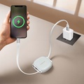 USB-C-kabel Utdragbar 60W 1m Vit