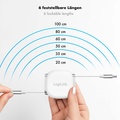 USB-C-kabel Utdragbar 60W 1m Vit
