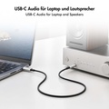 USB-C-hane - 3,5mm phono-hane stereo DAC 1m