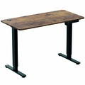 Elektriskt höj-/sänkbart skrivbord Svart/Brun