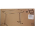 Elektriskt höj-/sänkbart skrivbord Svart/Brun
