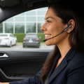 Headset Trådlöst Mono avtagbar mic Svart