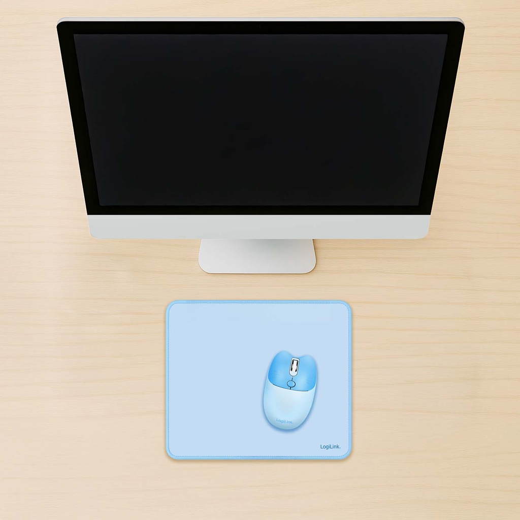 Mouse Pad 22 x 25 cm Blue