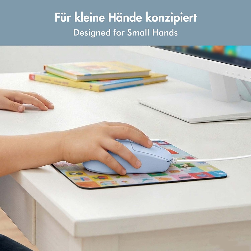 Mus Kids USB-A Optisk Blå