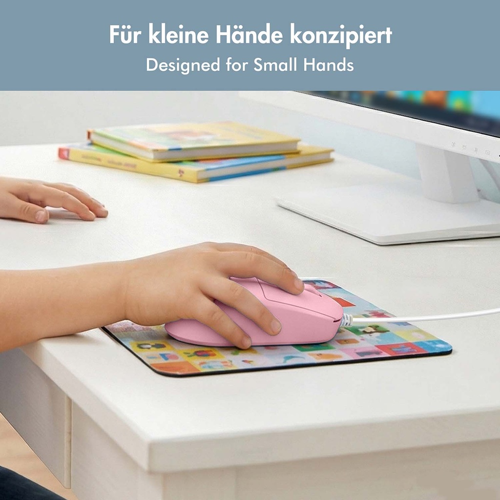 Mus Kids USB-A Optisk Rosa