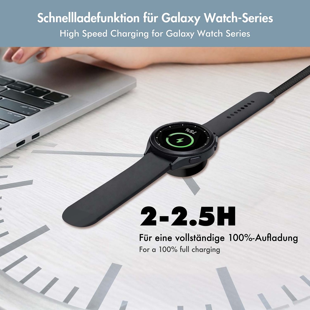 Trådlös Laddare Samsung Watch 3–8/Active 1-2/Ultra USB-C