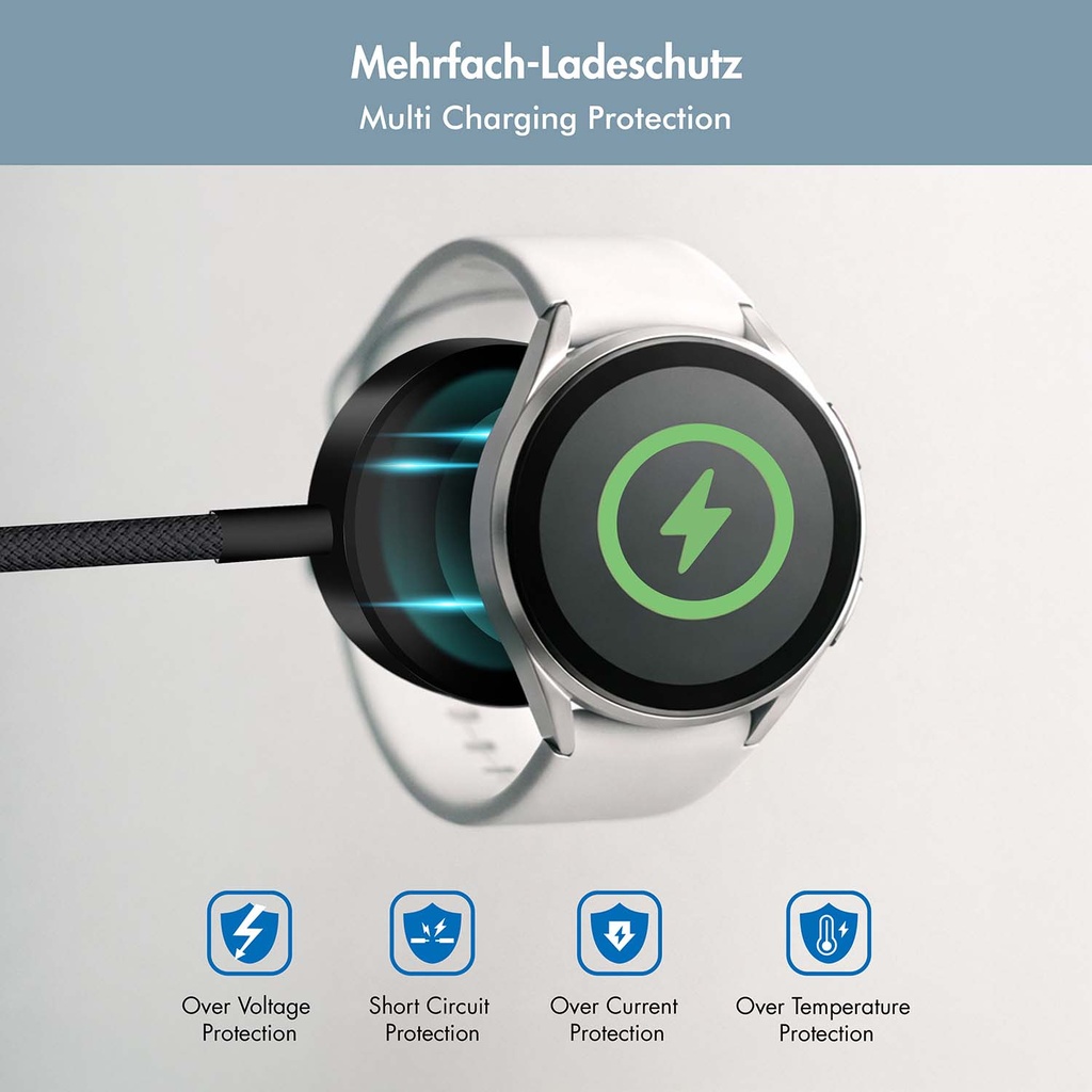 Trådlös Laddare Samsung Watch 3–8/Active 1-2/Ultra USB-C