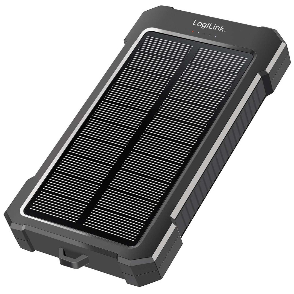 PowerBank 10.000 mAh 20W PD Solcell Svart 