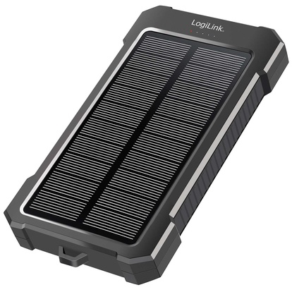 PowerBank 10.000 mAh 20W PD Solcell Svart 