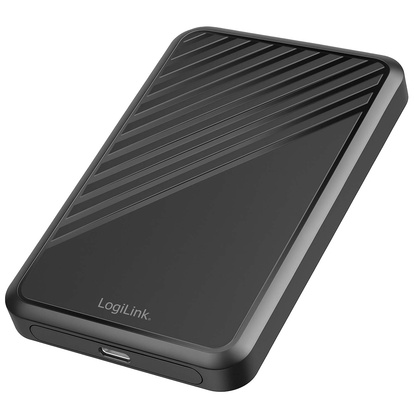 Hårddiskkabinett 2,5" SATA USB-C 5 Gbit/s Skruvfri design Svart