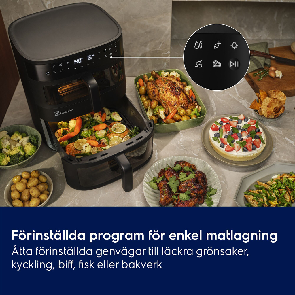 Airfryer Dual 4L+7,6L EAFD11B Stapel
