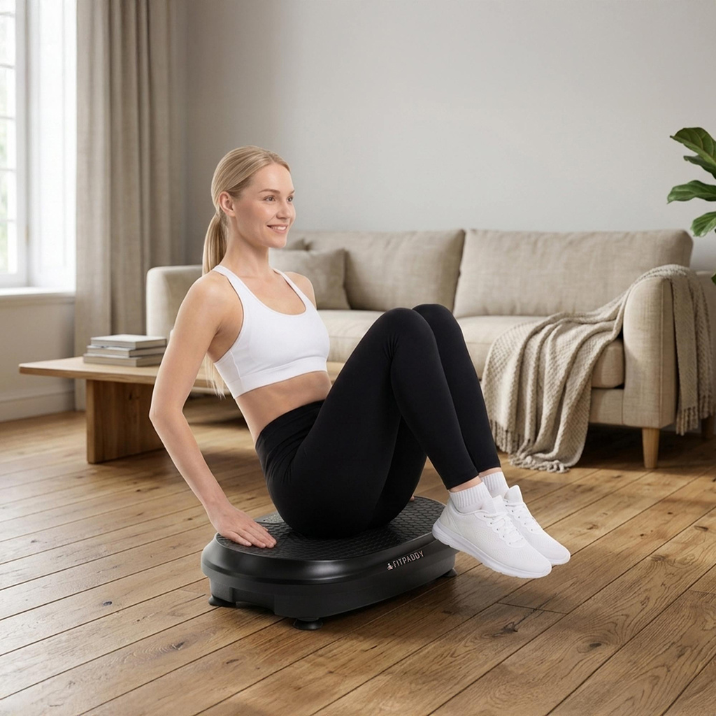 FitPulse Vibrationsplatta med träningsband