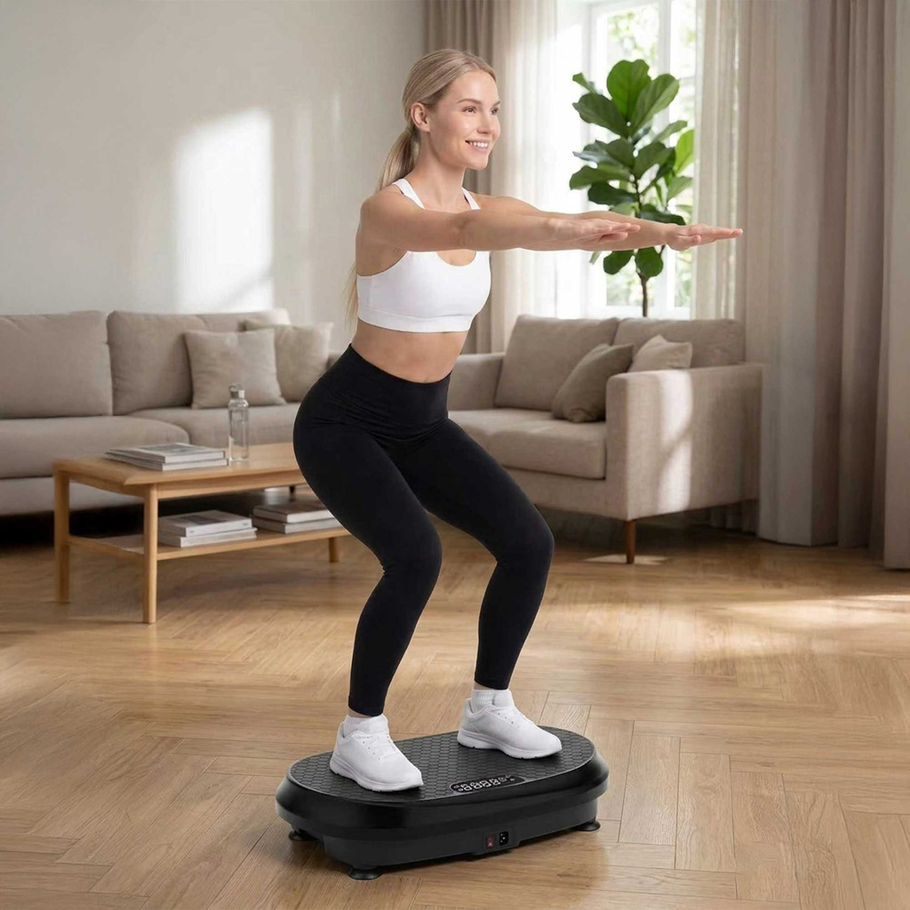 FitPulse Vibrationsplatta med träningsband