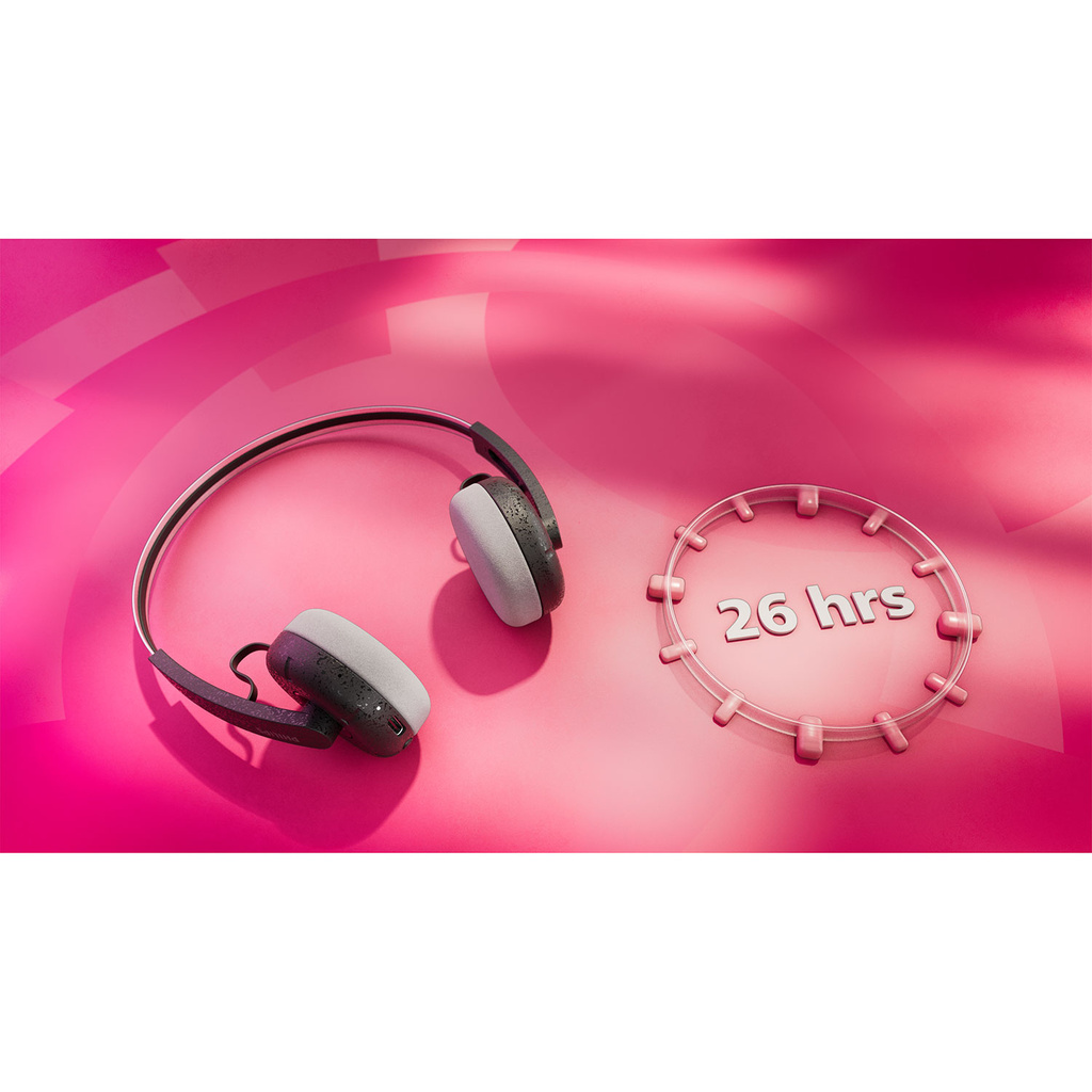 Hörlur On-Ear Retro design Bluetooth Svart