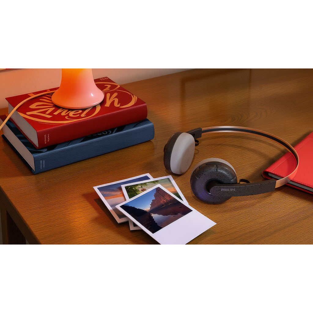 Hörlur On-Ear Retro design Bluetooth Svart