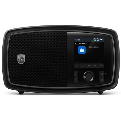 Radio FM Bluetooth Batteri Svart