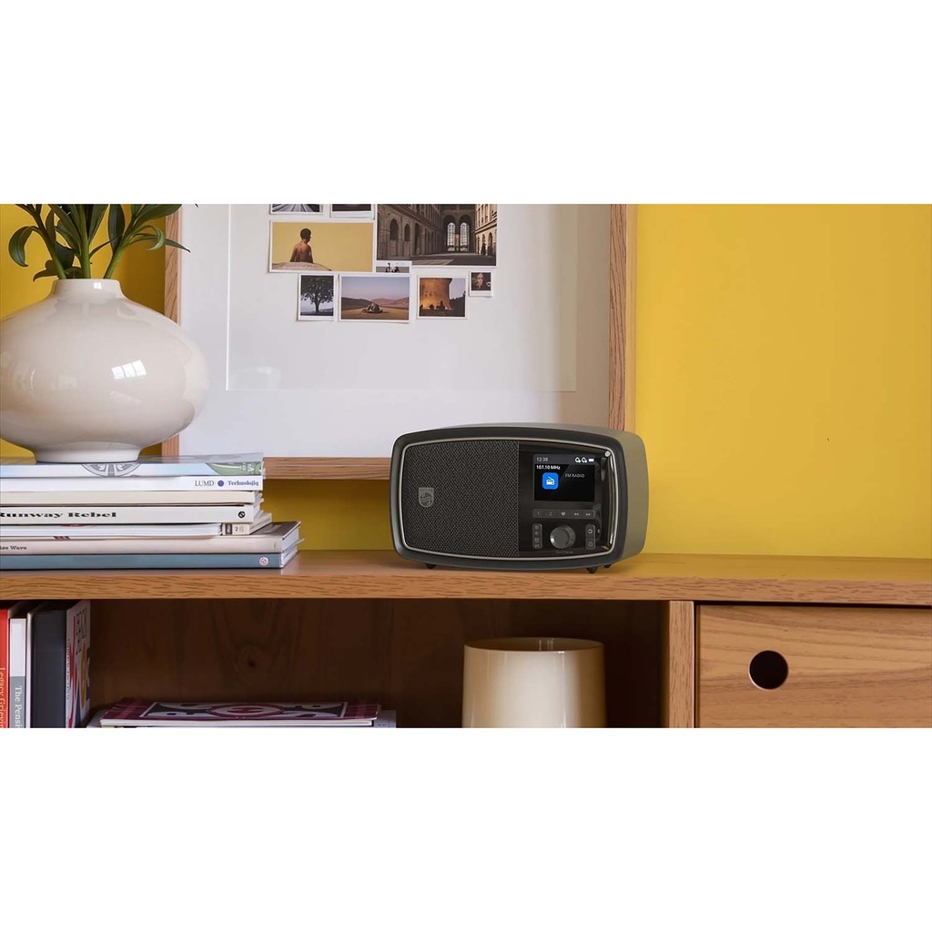 Radio FM Bluetooth Batteri Svart