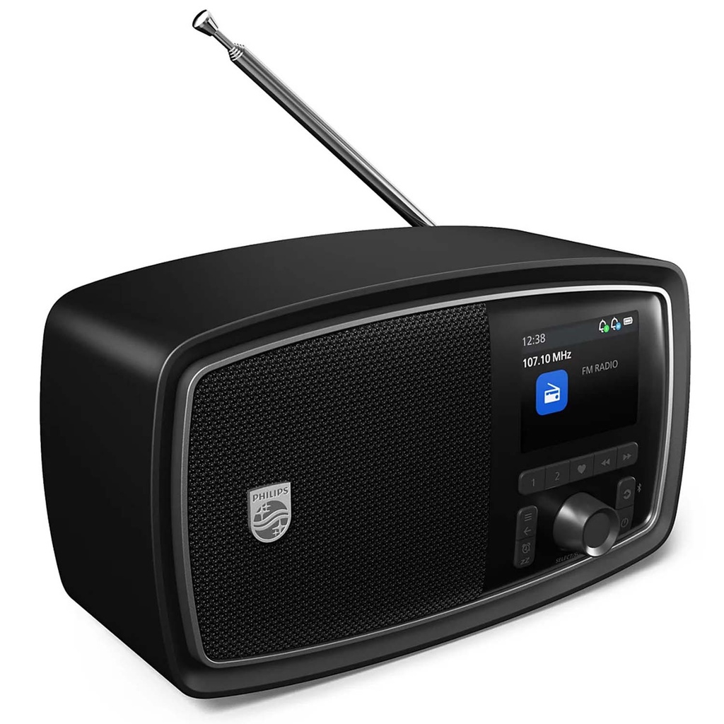 Radio FM Bluetooth Batteri Svart