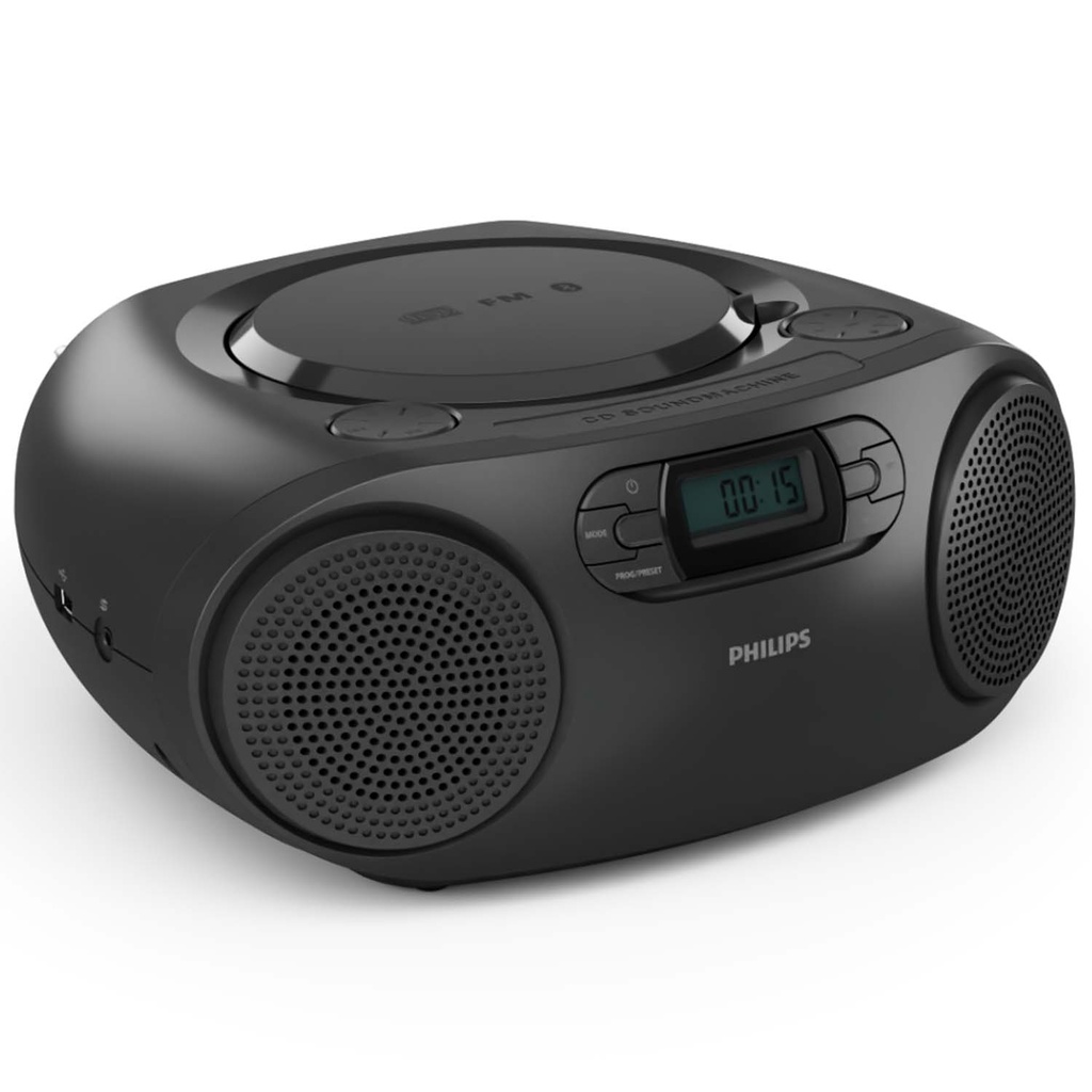 Boombox CD FM-radio USB Bluetooth Svart