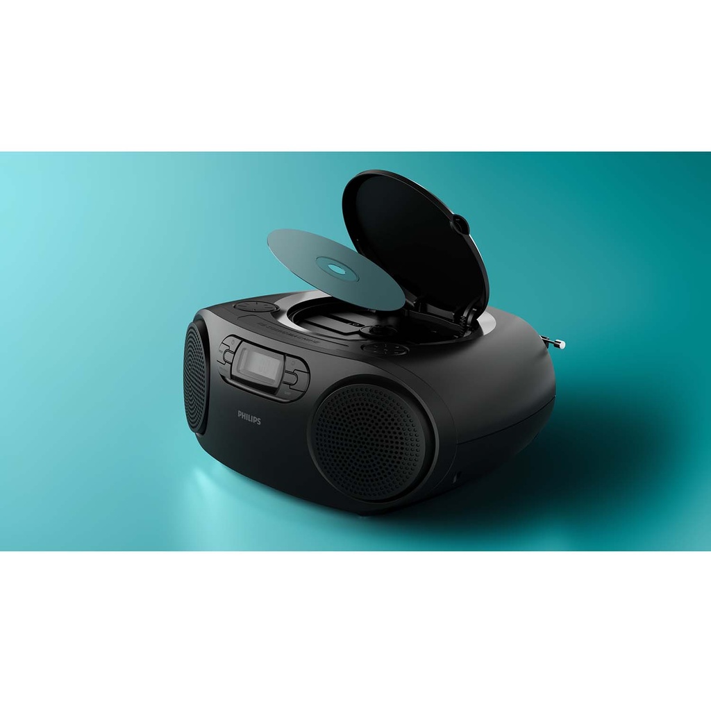 Boombox CD FM-radio USB Bluetooth Svart