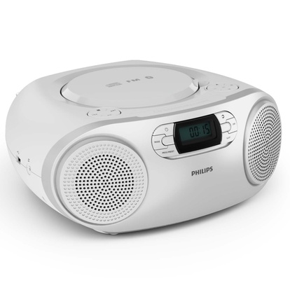 Boombox CD FM-radio USB Bluetooth Silver