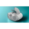 Boombox CD FM-radio USB Bluetooth Silver
