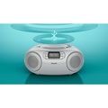 Boombox CD FM-radio USB Bluetooth Silver