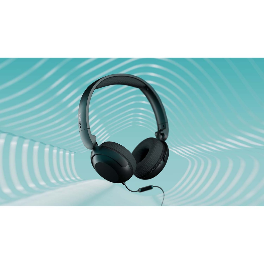 Hörlurar On-Ear Kabel USB-C/3.5mm Svart