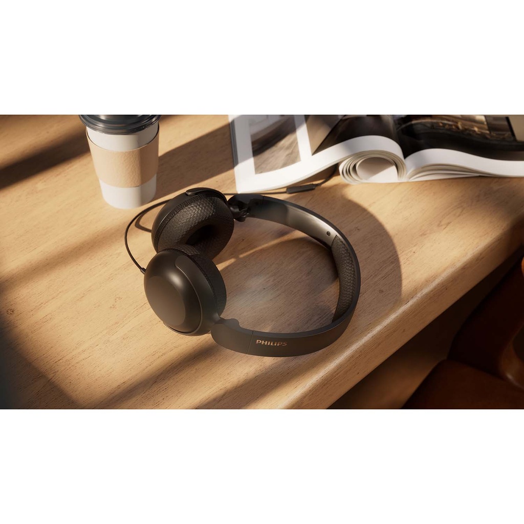 Hörlurar On-Ear Kabel USB-C/3.5mm Svart