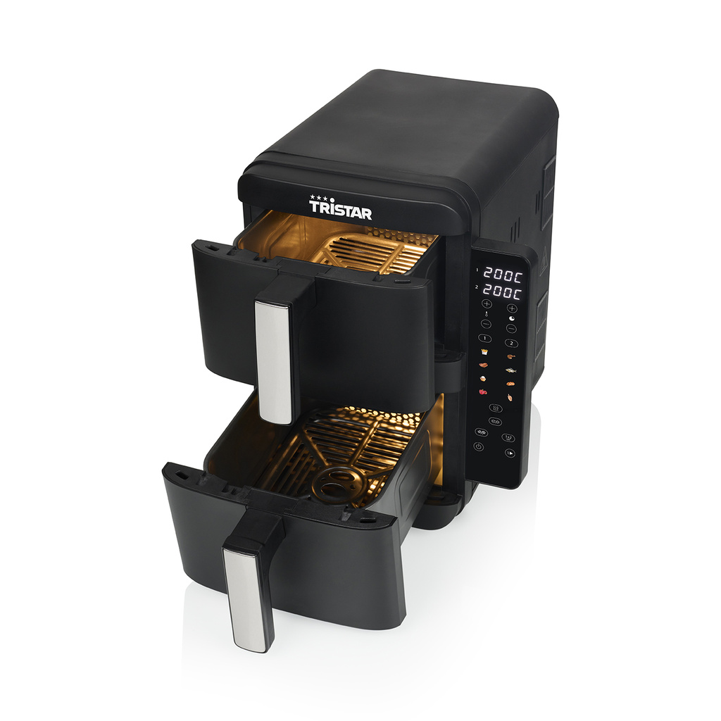 Airfryer Stapel 2X4,5L FR-9074 LED Dubbel 
