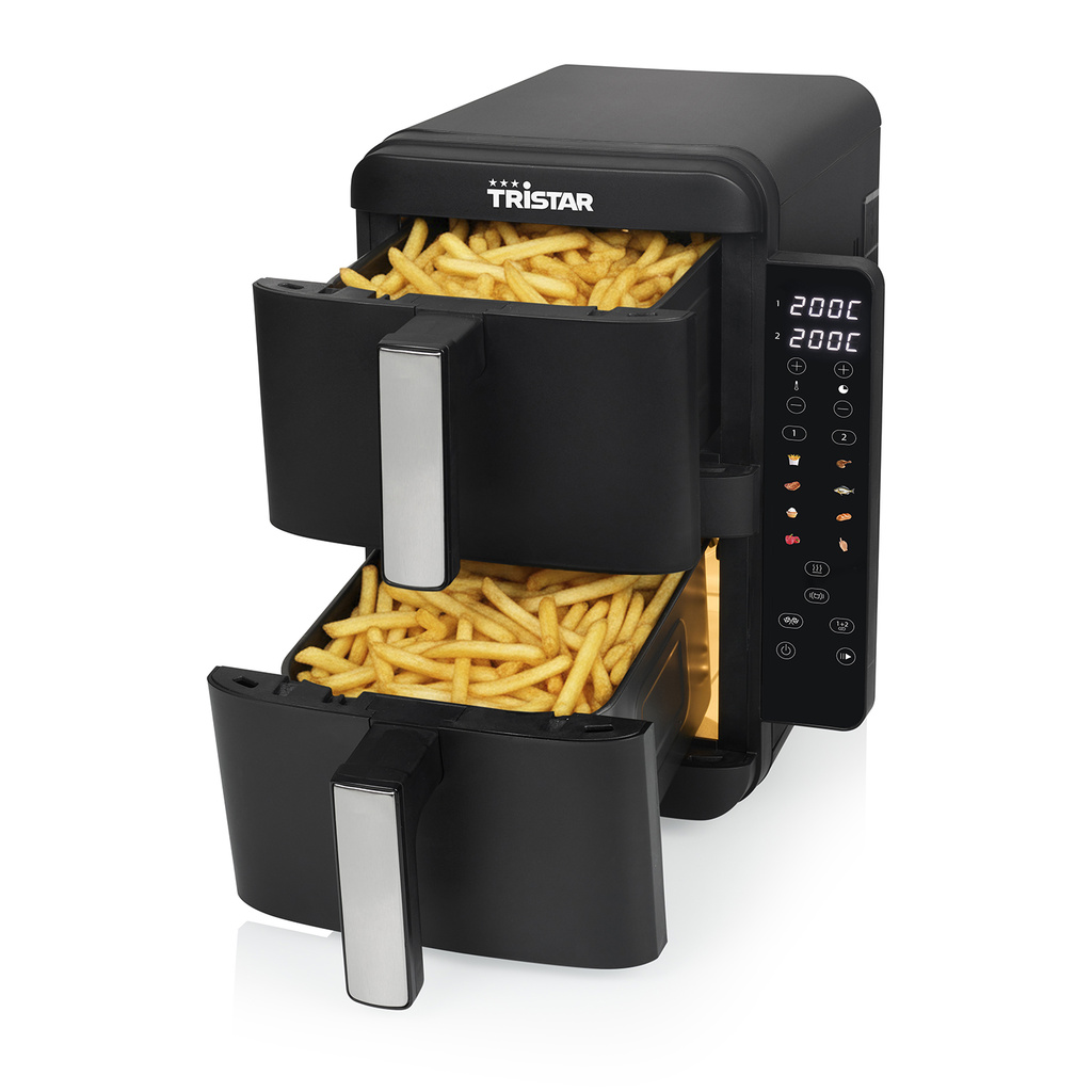 Airfryer Stapel 2X4,5L FR-9074 LED Dubbel 