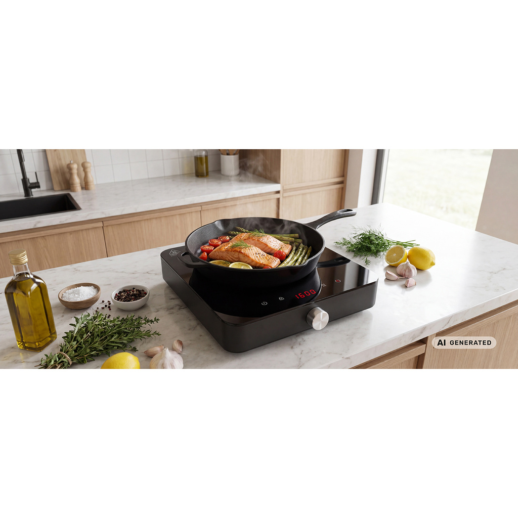 Induktionskokplatta enkel 303012 2000W