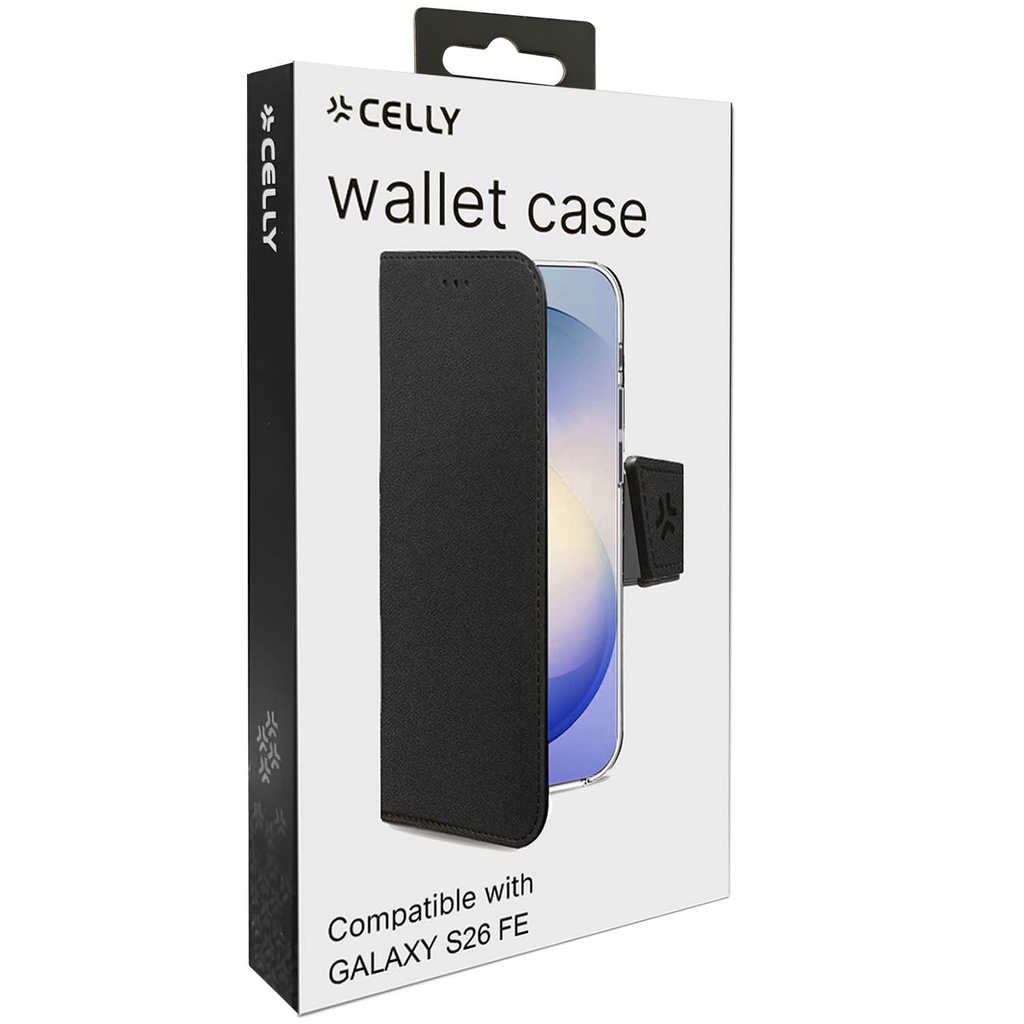 Wally Wallet Case Galaxy S26 FE Svart