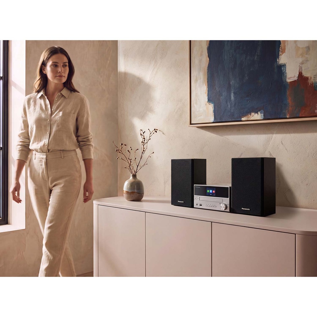 Stereo-system Mikro-format Radio/CD/Bluetooth/USB SC-PM302E-S Silver