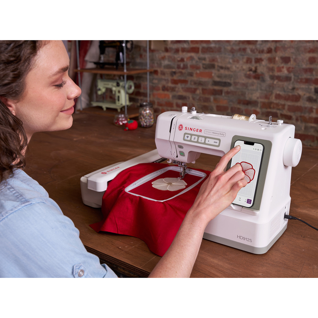 Sy- och broderimaskin Smart Heavy Duty 9125 inkl. broderikit