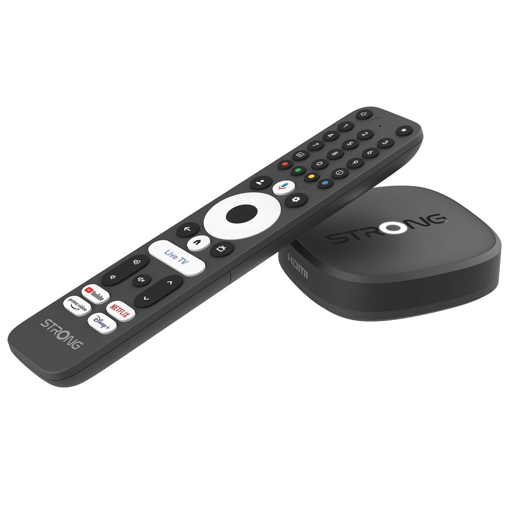 TV-box 4K WiFi/LAN Google TV LEAP-S4 Svart