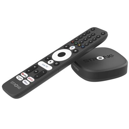 TV-box 4K WiFi/LAN Google TV LEAP-S4 Svart