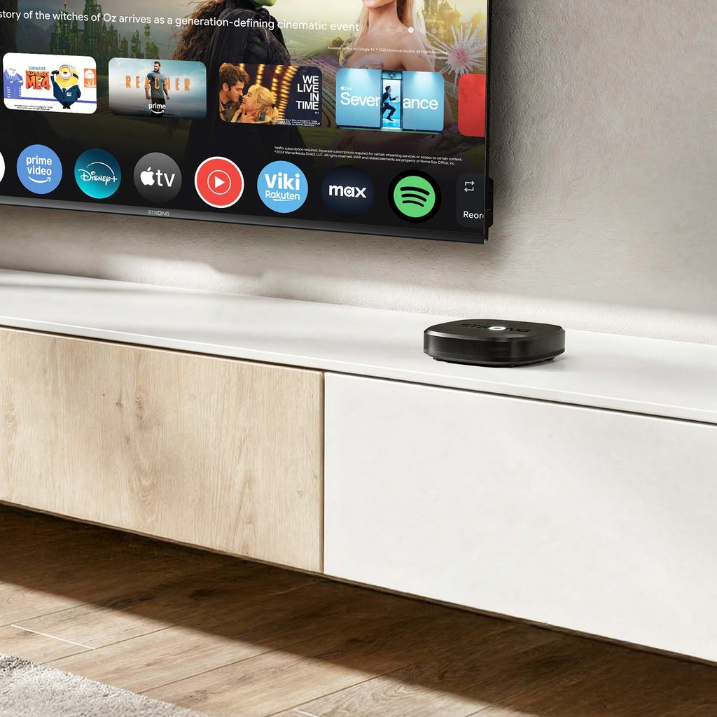 TV-box 4K WiFi/LAN Google TV LEAP-S4 Svart